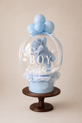 "Flying Blue Bear" Personalised Luxury Large Bubble
