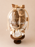 We Can Bearly Wait Biscuit Brown Balloon Bubble