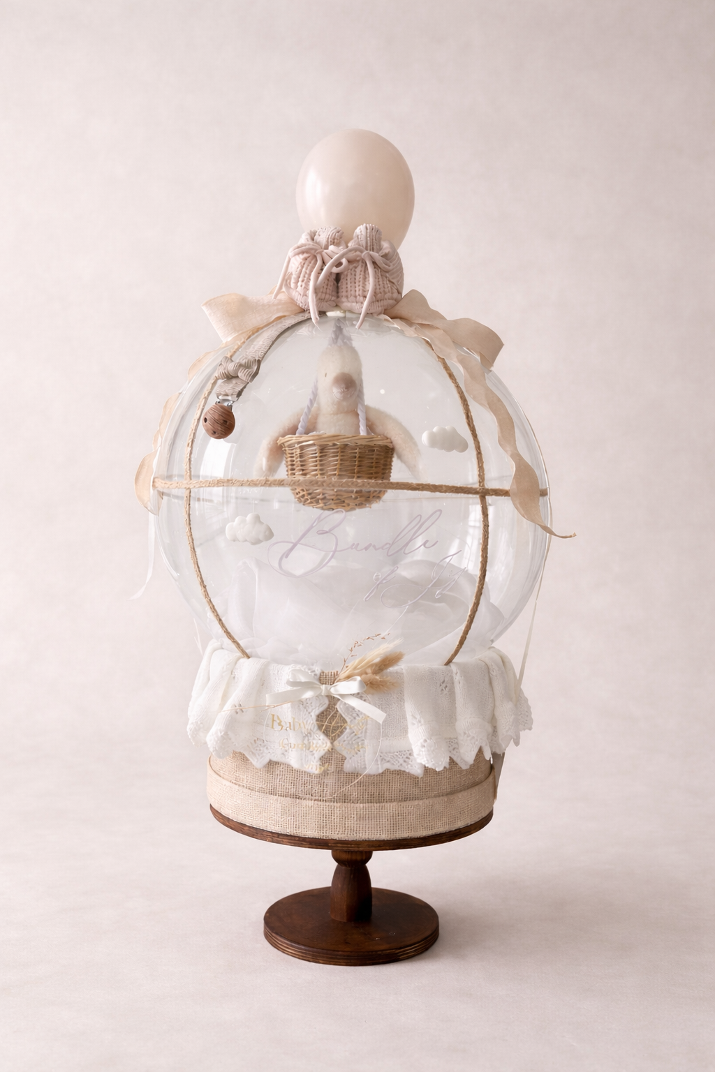 "Neutral Duckling Hot Air Balloon" Luxury Balloon Bubble