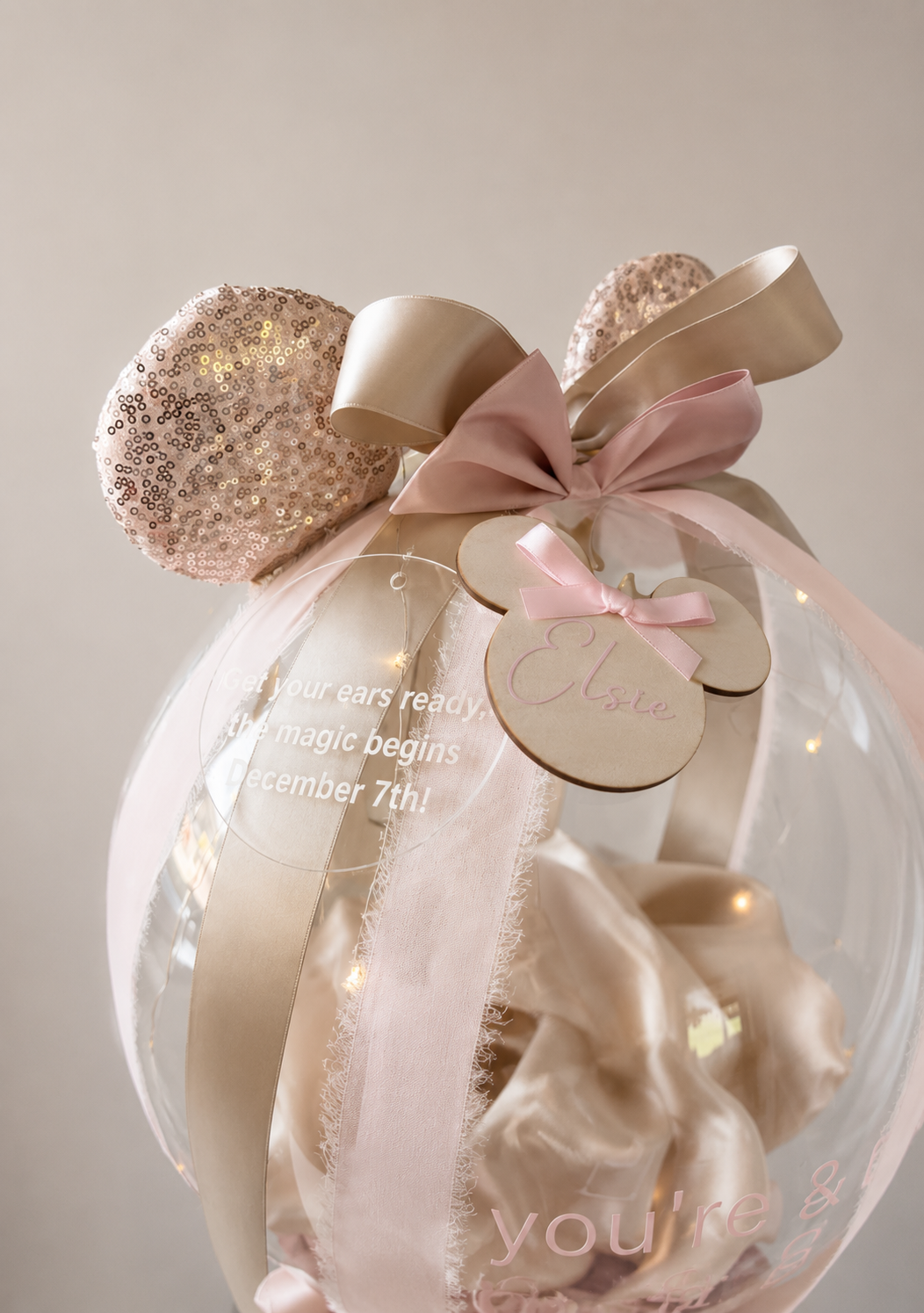 'You're Going To Disneyland' Light Up Bubble
